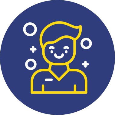 avatar. Web simgesi basit illüstrasyon