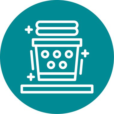 Bir takvim simgesinin vektör illüstrasyonu