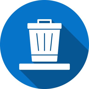 Çöp kutusu vektör simgesi tasarımı