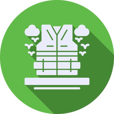 Yeşil bir ağacın vektör illüstrasyonu