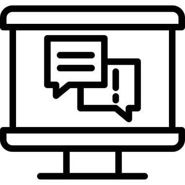 Sohbet simgesi vektör illüstrasyonu