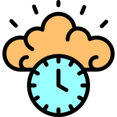 Alarm simgesi, vektör illüstrasyonu