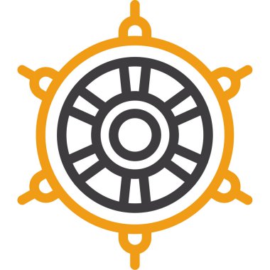 Direksiyon. Web simgesi basit illüstrasyon