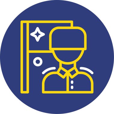 Takım elbiseli bir adamın vektör çizimi