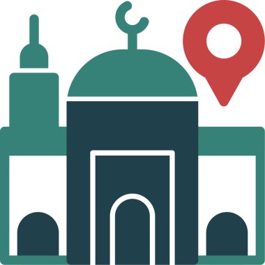 Arapça cami simgesi, düz biçim