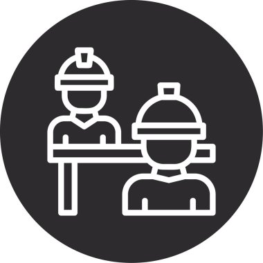 Mühendis simgesi vektör çizimi