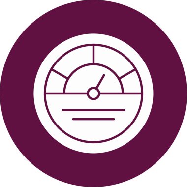 Hız göstergesi. Web simgesi basit illüstrasyon