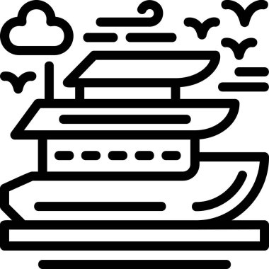 Ana hat biçiminde bulut depolama simgesi