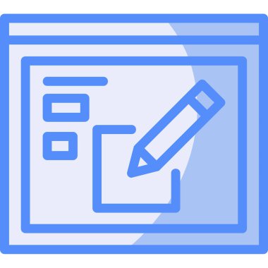 Belge modern simgesinin vektör illüstrasyonu