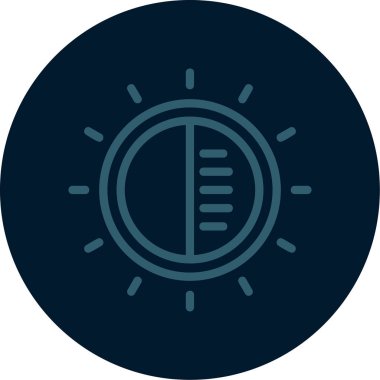 güneş vektör dairesi deseni