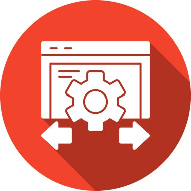 Web geliştirme vektör simgesi