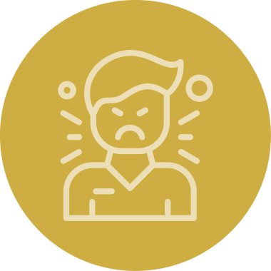 üzgün yüz simgesi vektör illüstrasyonu