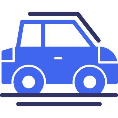 - Araba. Web simgesi basit illüstrasyon