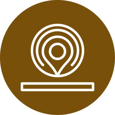 bir harita simgesinin vektör simgesi