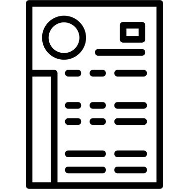 belge simgesi, vektör çizimi