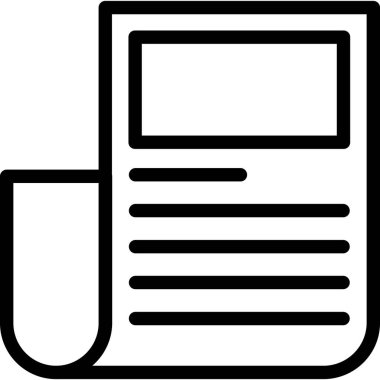 belge simgesi, vektör çizimi