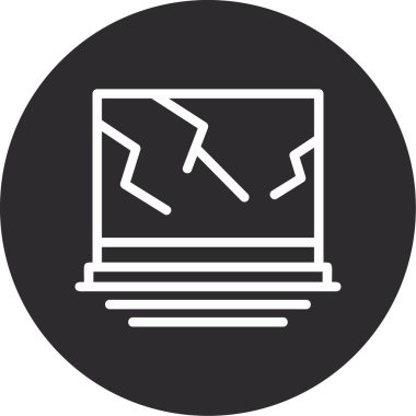 Bilgisayar. Web simgesi basit tasarım