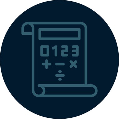 hesap makinesi simgesi vektör illüstrasyonu