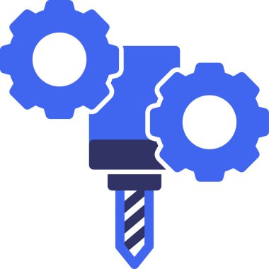 Teçhizat Web simgesi basit illüstrasyon