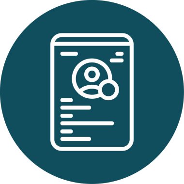 Belge simgesinin vektör illüstrasyonu