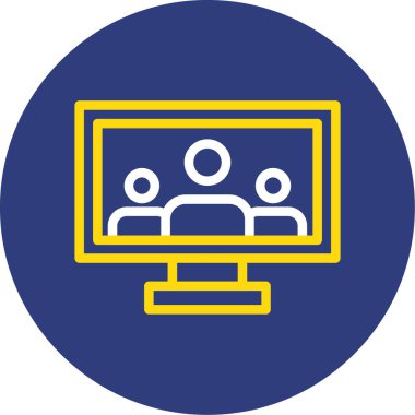 Bilgisayar. Web simgesi basit illüstrasyon