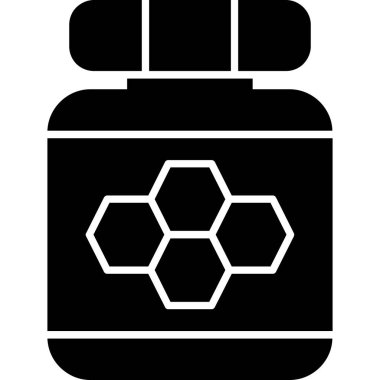 Bir kavanoz simgesinin vektör illüstrasyonu