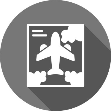 Uçak simgesi, vektör çizimi