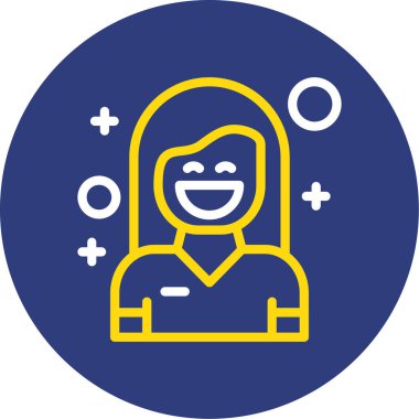 Kadın simgesinin vektör illüstrasyonu