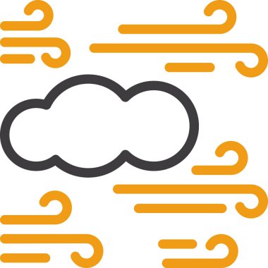 Hava durumu simgesi, vektör illüstrasyonu