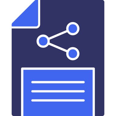 Belge. Web simgesi basit illüstrasyon