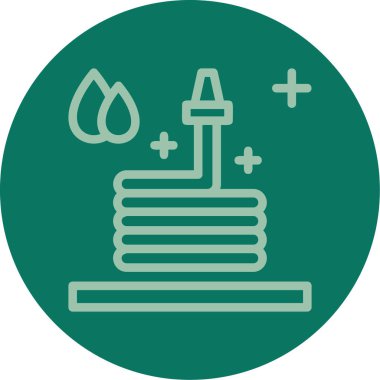 Bir benzin istasyonunun vektör simgesi, benzin istasyonu