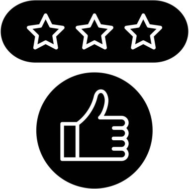 Beğeni simgesi, vektör illüstrasyonu