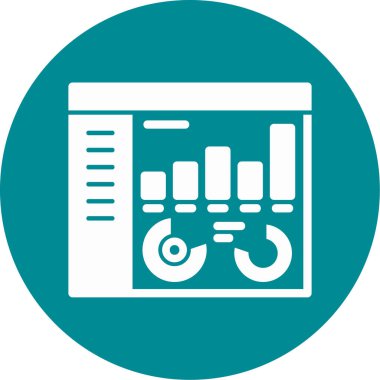 data analizi vektör simgesi modern basit vektör illüstrasyonu
