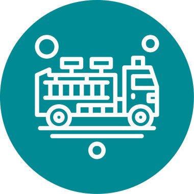 Tren simgesinin vektör illüstrasyonu