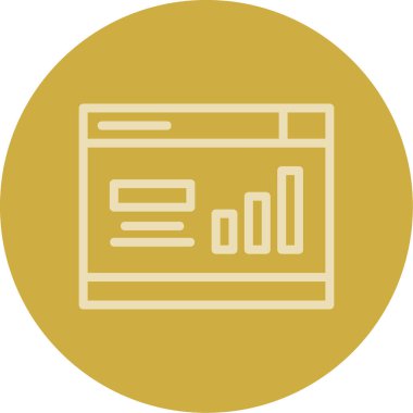 iş raporu ikon vektör illüstrasyonu