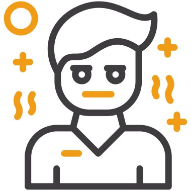 kızgın. Web simgesi basit illüstrasyon