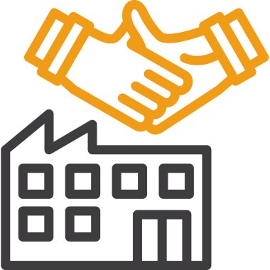 Sözleşme. Web simgesi basit illüstrasyon