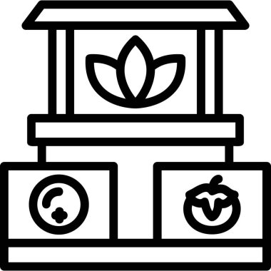 Gıda simgesinin vektör çizimi