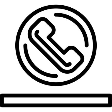 Telefon işaretinin vektör illüstrasyonu