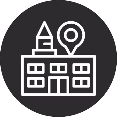 rozet biçiminde konum haritası simgesi