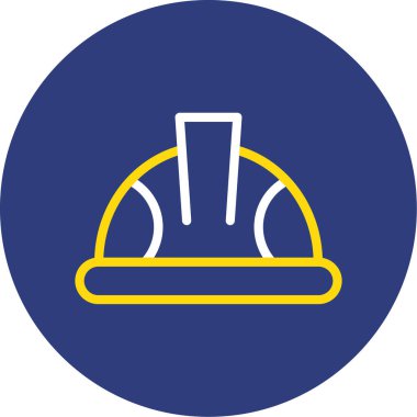 Miğfer. Web simgesi basit illüstrasyon