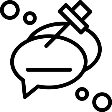 ileti sohbet simgesi ana hat biçimi