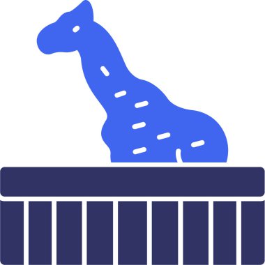 Zürafa ikonu vektör illüstrasyonu