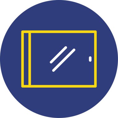 Web simgesi, basit düğmenin vektör illüstrasyonu