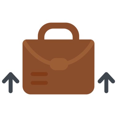 evrak çantası ikonu vektör illüstrasyonu