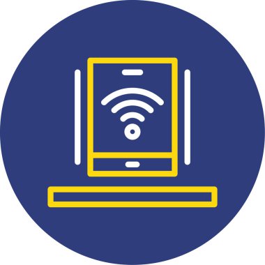 Wifi simgesi, vektör illüstrasyonu