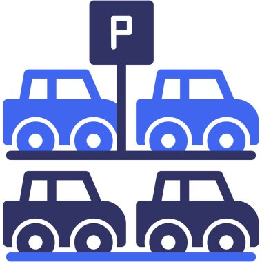 Park işareti vektör simgesi