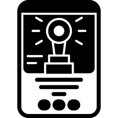 Akıllı telefon vektör satırı simgesi