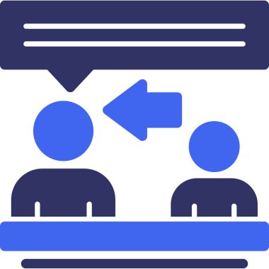 Seyirciler. Web simgesi basit illüstrasyon