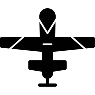 Bir helikopter simgesinin vektör illüstrasyonu